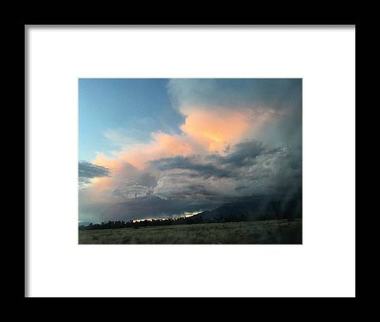 Beautiful Summer Storms Crestone - Framed Print