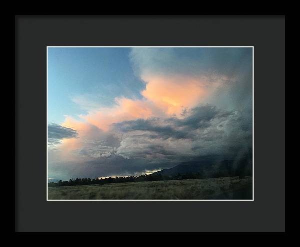 Beautiful Summer Storms Crestone - Framed Print