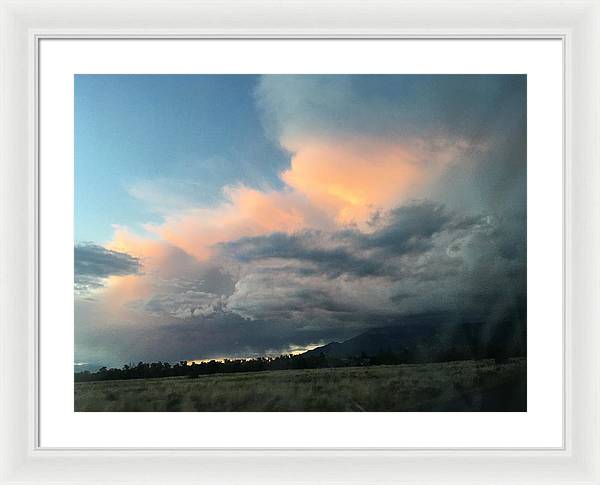 Beautiful Summer Storms Crestone - Framed Print