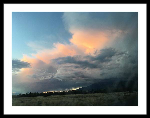 Beautiful Summer Storms Crestone - Framed Print