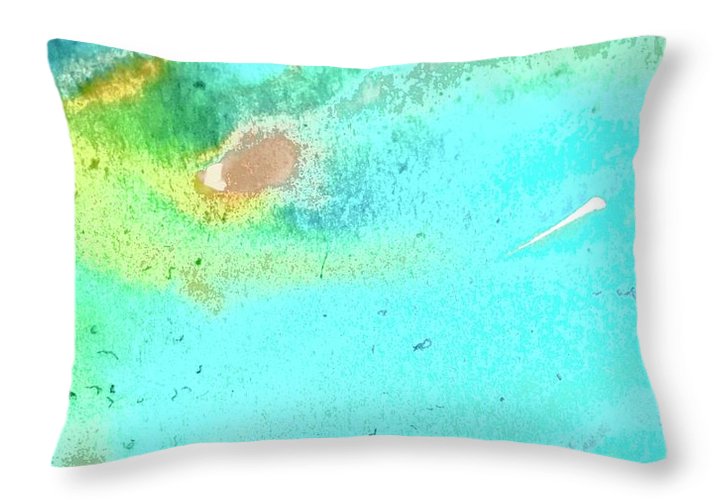 Tropical Water Movement - Throw Pillow