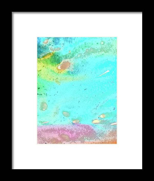 Tropical Water Movement - Framed Print