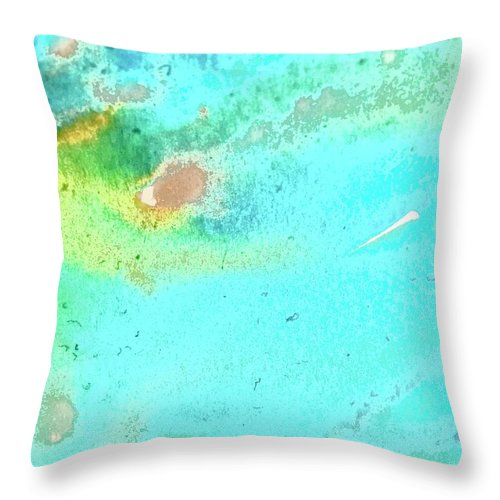 Tropical Water Movement - Throw Pillow