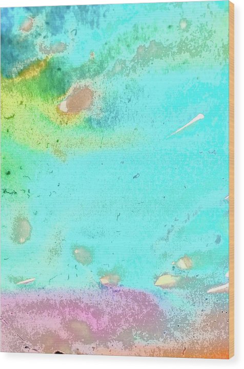 Tropical Water Movement - Wood Print