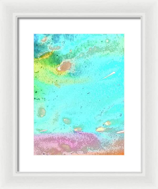 Tropical Water Movement - Framed Print