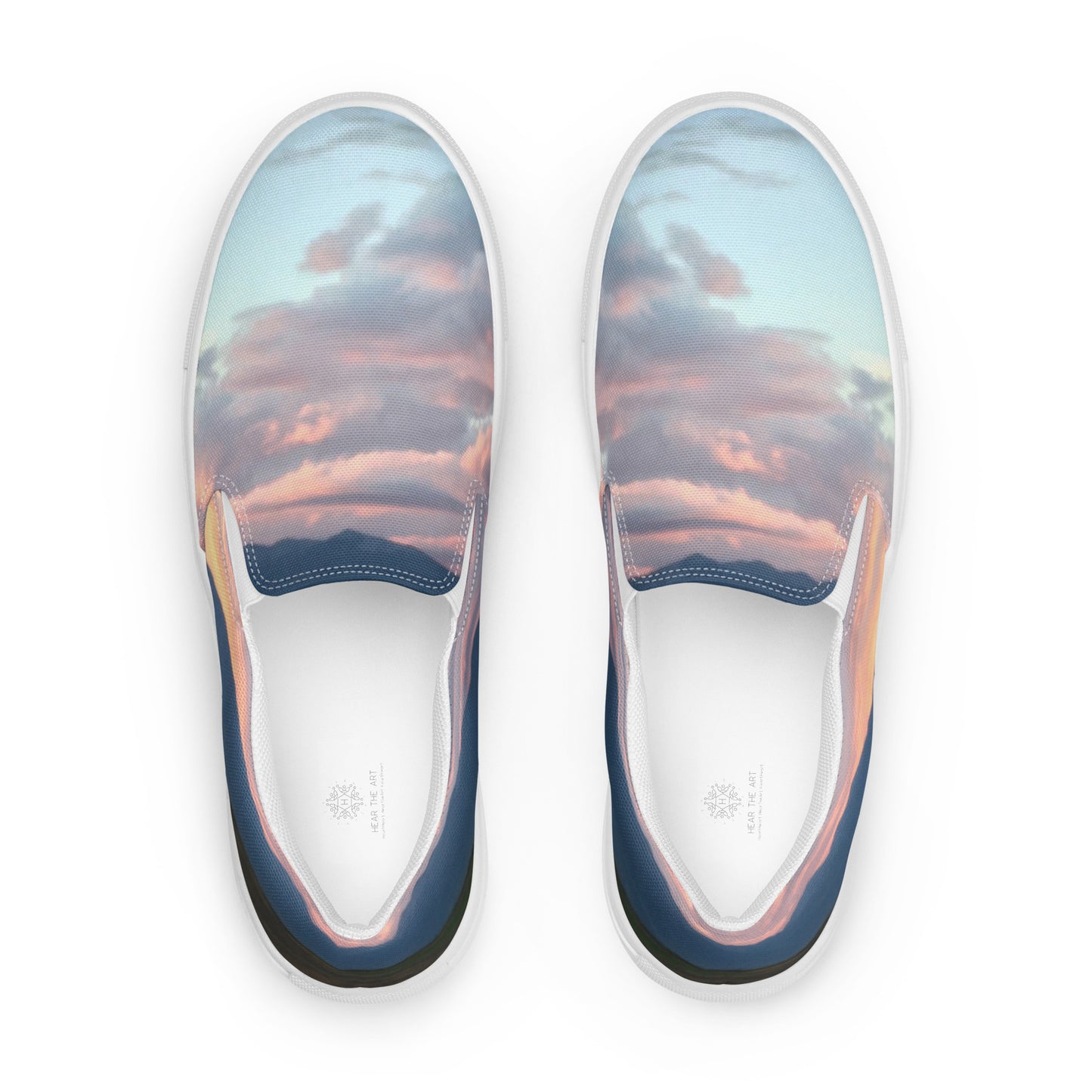 FEMME SLIP-ON CANVAS SHOES : CLOUDS BEFORE DUSK