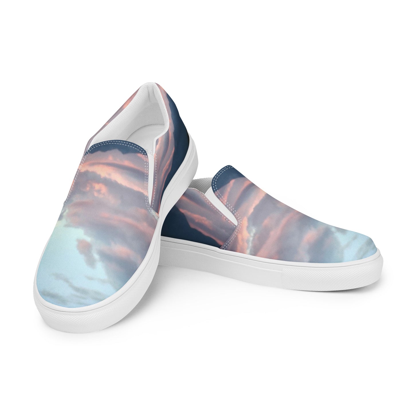 FEMME SLIP-ON CANVAS SHOES : CLOUDS BEFORE DUSK