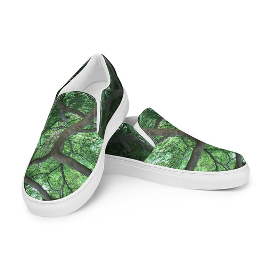 WOMEN'S SLIP-ON CANVAS SHOES : JAPANESE MAPLE