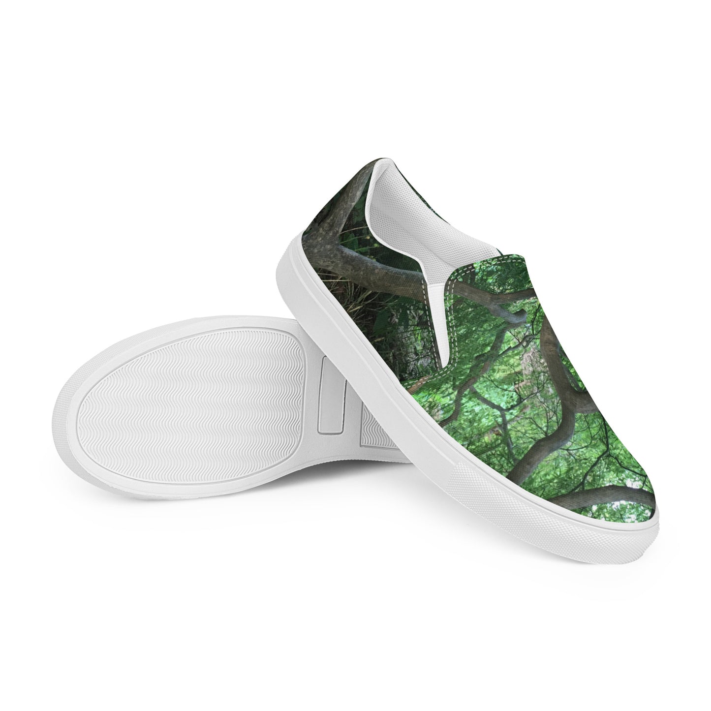 WOMEN'S SLIP-ON CANVAS SHOES : JAPANESE MAPLE